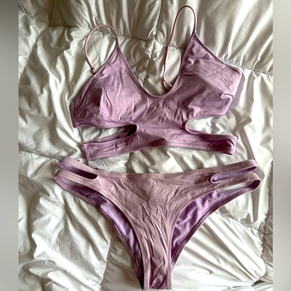 H&M Lavender Cutout Bikini Set